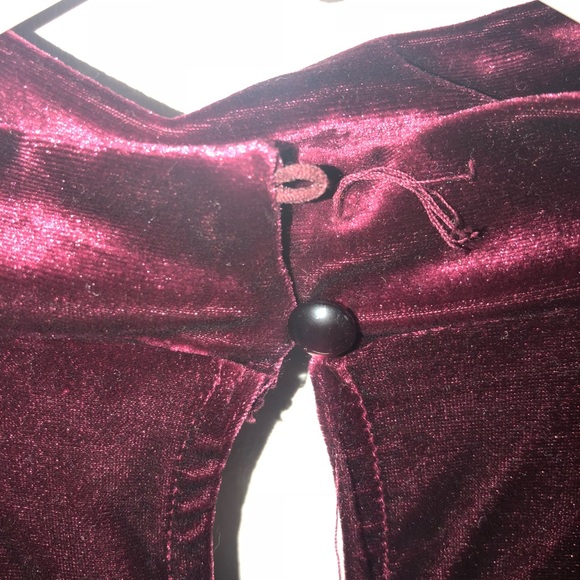 Papaya Dresses Fitted Burgundy Velvet Dress Poshmark
